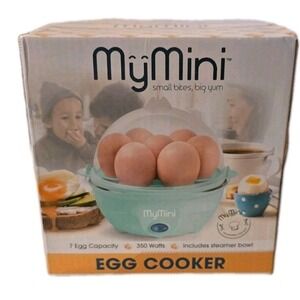New Ib Box My Mini Premium 7-Egg Cooker Teal Unopened Small Egg Cooker